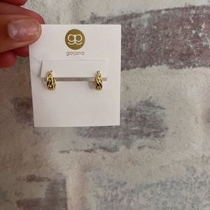 Gorjana Gold chain huggy earrings